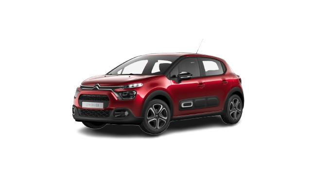 Rode Citroën C3-Shortlease Nederland